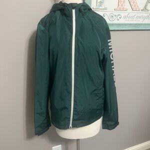 Michael Kors Green Windbreaker Jacket